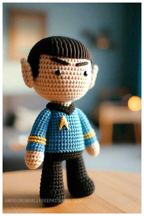 Amigurumi Star Trek Spock Crochet Doll Free Pattern in 2024 | Star wars ...