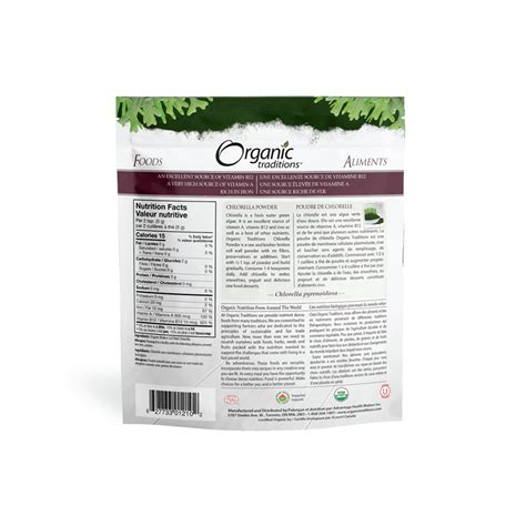 Organic Chlorella Powder – Fleur Sauvage – Aliments Naturels