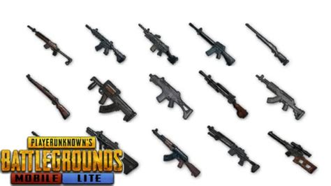 All guns of Pubg Mobile lite| weapon of Pubg Mobile lite| All gun damage combination in Pubg ...