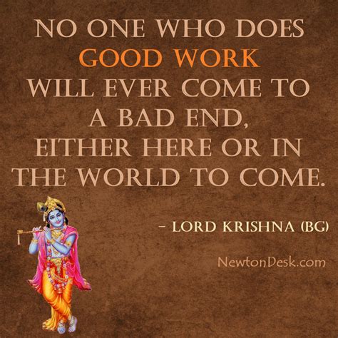 What Lord Krishna Said About Good Work - Bhagwat Geeta - Quotes