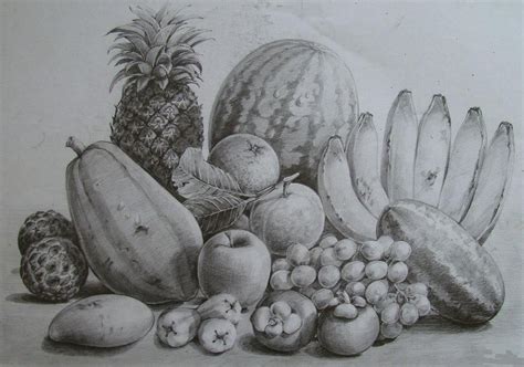 Some fruits by thy99 on DeviantArt | Still life drawing, Fruits drawing, Life drawing