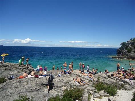 Camping at Tobermory. Ontario, Canada