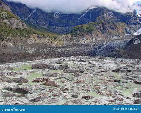 Nahuel Huapi, Black Glacier Ventisquero Negro Stock Image - Image of lake, national: 117101027