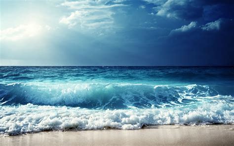 Blue Sky Ocean HD Wallpapers - Wallpaper Cave