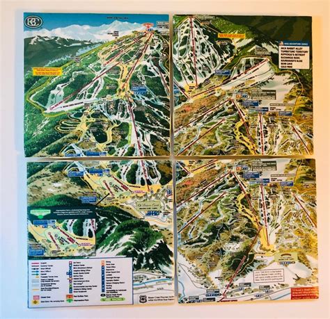 Beaver Creek Resort Colorado Ski & Snowboard Map Ceramic | Etsy