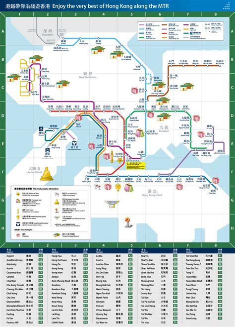 Hong Kong Tourism Metro Map - MapSof.net