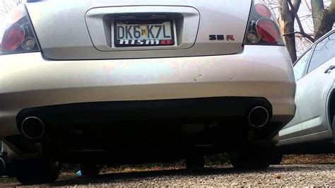 Nissan Altima SE-R Exhaust (Muffler Delete, pipe) - YouTube