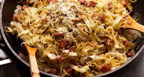 Fried Cabbage with Noodles and Bacon Recipe - PureWow