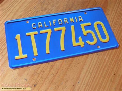 Back To The Future Doc Brown's van license plate replica replica movie prop