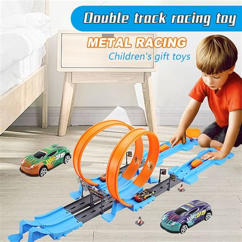 Diy Assembled Double Tracks Racing Car Toys - GYOBY TOYS