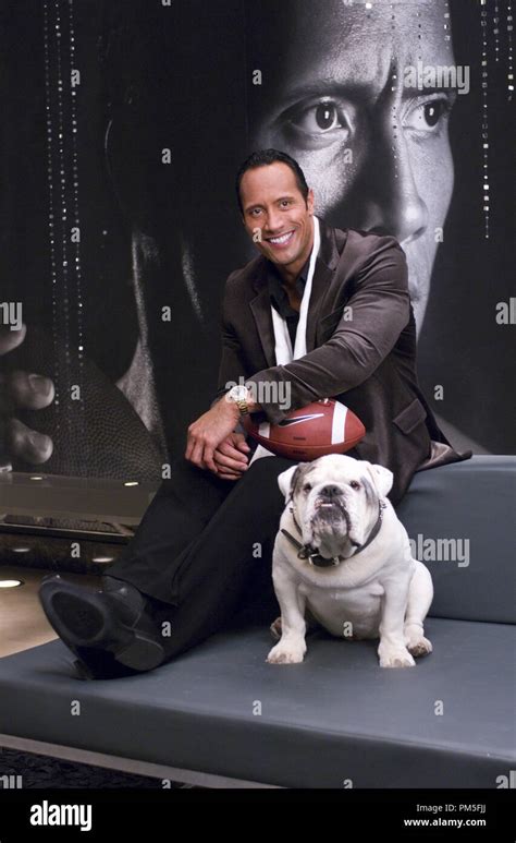 Studio Publicity Still from "The Game Plan" Dwayne (The Rock) Johnson, Tubbs © 2007 Disney ...