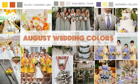 18 Summer August Wedding Colors & Ideas 2025