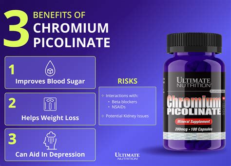 3 Benefits of Chromium Picolinate – Ultimate Nutrition