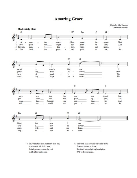 Amazing Grace Ukulele Chords C - Sheet and Chords Collection