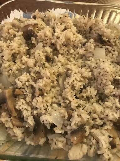 Baked Mushroom Rice Recipe