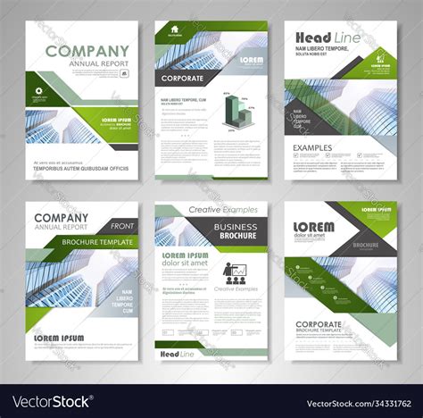 Brochure layout design template Royalty Free Vector Image