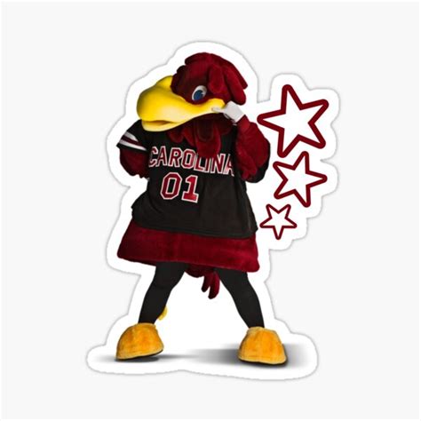 "usc mascot - cocky" Sticker by dinaac | Redbubble