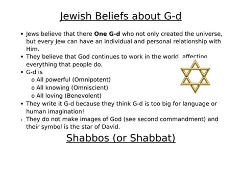 Key Jewish Beliefs and Practices | Teaching Resources