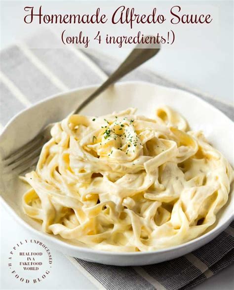 Classic Alfredo Sauce - Happily Unprocessed