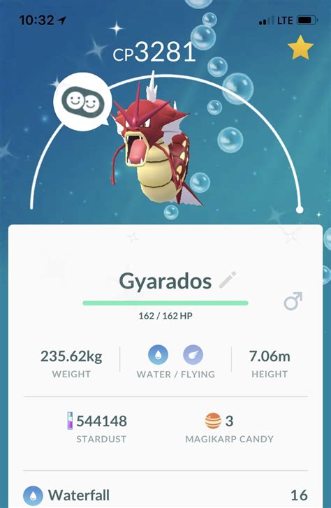 Max Powered, 100%, Shiny Gyarados. This is my proudest Pokémon yet and thanks to the many events ...