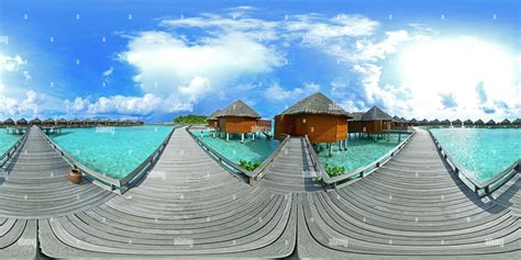 360° view of Ocean Villa's on Baros Maldives - Alamy