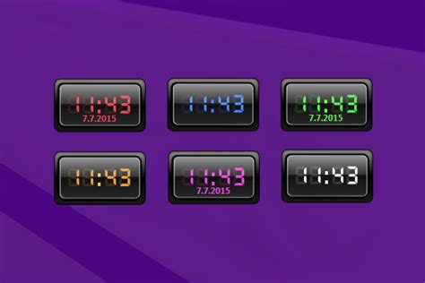 CreativX Digital Clock Gadget for Windows 10 http://win10gadgets.com ...