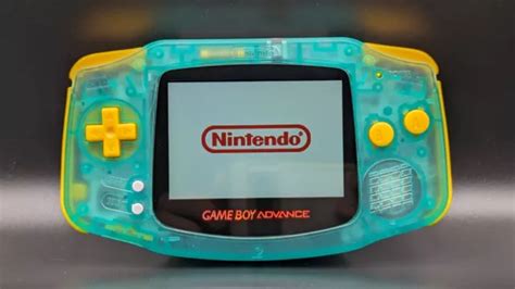 NINTENDO GAME BOY Advance IPS V2 Console - Cyan / Yellow - Squirtle Ver £89.99 - PicClick UK