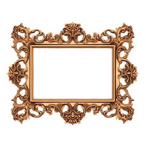 Wood Frame Ornate Realistic Clipart 24282437 Png - vrogue.co