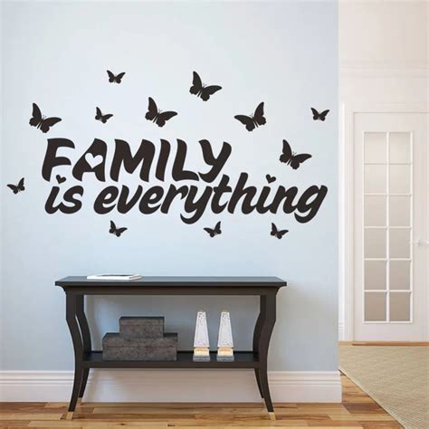 Family Wall Stickers Mural Home Decor wall decoration family wall decal ...