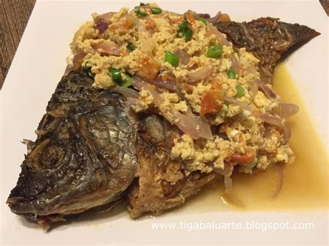 Tilapia Sarciado or Sarciadong Tilapia is made with fried fish and egg ...