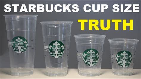 STARBUCKS CUP SIZES JUSTIFIED (EXPERIMENT) - YouTube