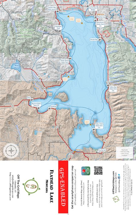 Flathead Lake GPS map | OffTheGridMaps - Montana