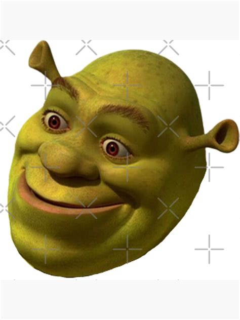 "Shrek Funny 'WTF' Face Meme" Art Print for Sale by AngelRoot | Redbubble