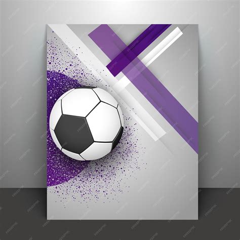 Premium Vector | Football on glossy abstract background.