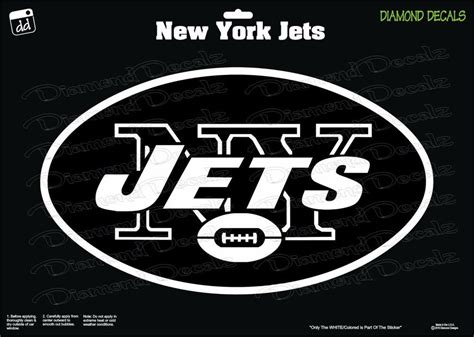 New York Jets Vinyl Decal Fan Gear NFL Football Car Window Sticker Cornhole New #DiamondDecalz ...