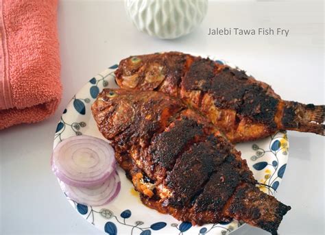 Tilapia Tawa Fish Fry Recipe /Jalebi Tawa Fish Fry — Crunchy Kitchen