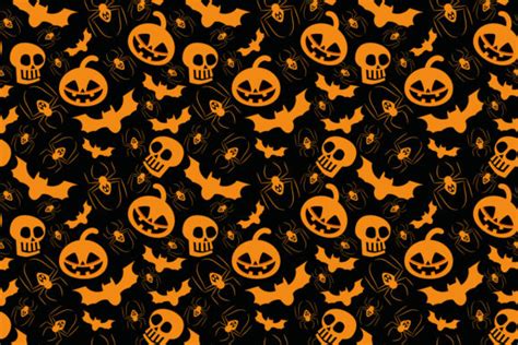 Halloween Seamless Pattern Graphic by thanaporn.pinp · Creative Fabrica