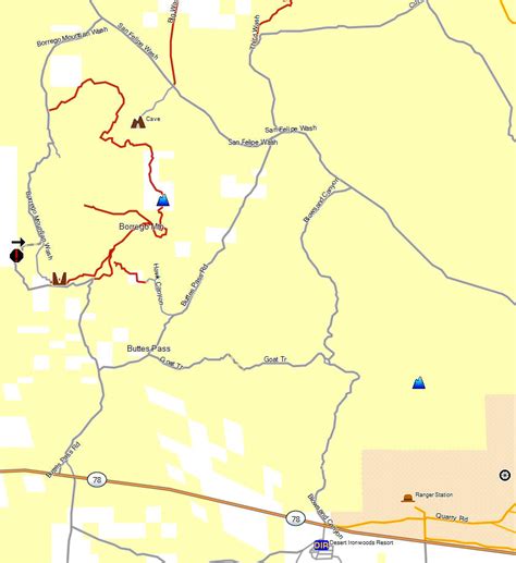 Comparison - California Trail Map