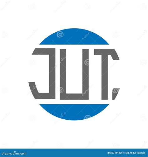 JUT Letter Logo Design on White Background. JUT Creative Initials ...