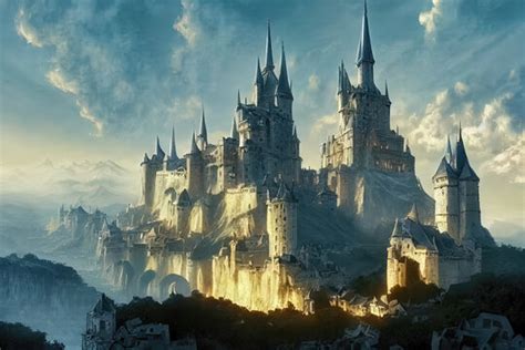 Explore the mesmerizing world of Fantasy Castle Concept Art - Discover the secrets of this ...