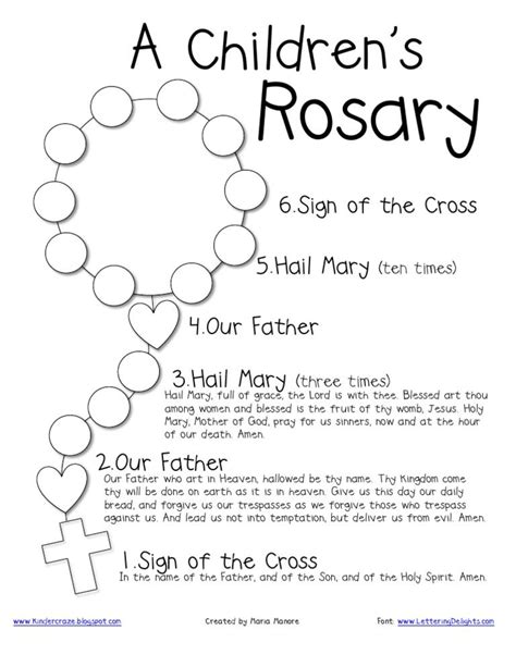 Printable Rosary Prayers