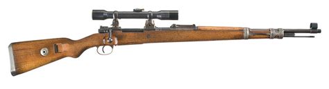 WWII Portuguese Contract 98K Rifle with High Turret Sniper Scope | Rock ...