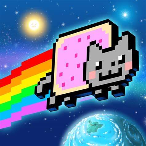 Nyan Cat: Lost In Space для iPhone и iPad скачать бесплатно, отзывы, видео обзор