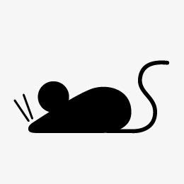 Cartoon Mouse Silhouette - Pota