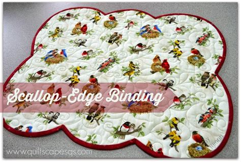 Sewing pattern: Binding scalloped edges – Sewing