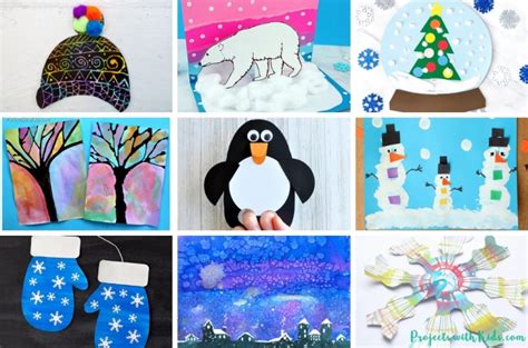 The Ultimate List of 65+ Winter Arts and Crafts - Projects with Kids