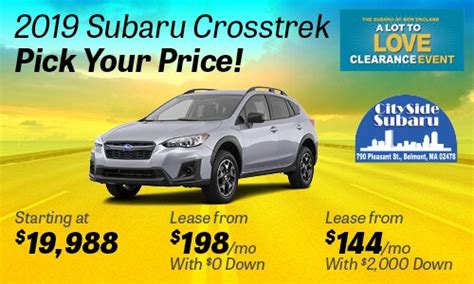 New Subaru Vehicle Offers at Cityside Subaru | Cityside Subaru