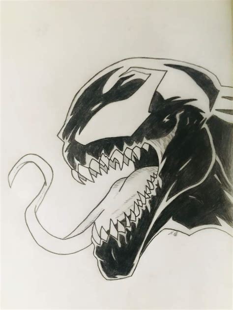 Venom Sketch at PaintingValley.com | Explore collection of Venom Sketch