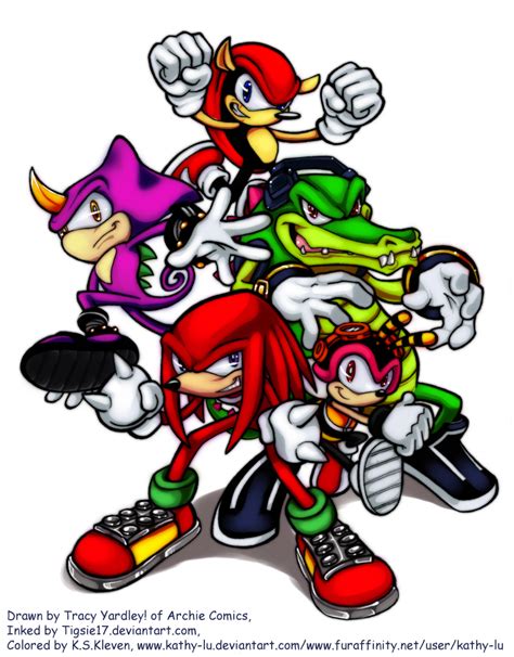 Knuckles_Chaotix_Color by kathy-lu on DeviantArt