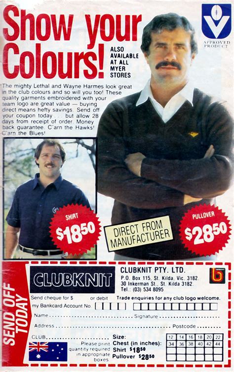 Football Record 1984 - Clubknit (Leigh Matthews, Hawthorn & Wayne ...